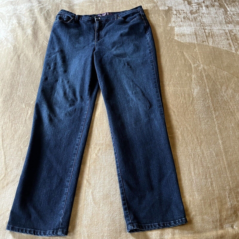 Gloria Vanderbilt Amanda Blue Denim Jeans, Women's Plus Size 16 Average